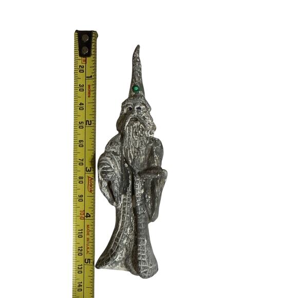 VTG Wizards and Lizards Pewter Set Set of (3 Wizards and 3 Lizards) and Wagon - Picture 2 of 11